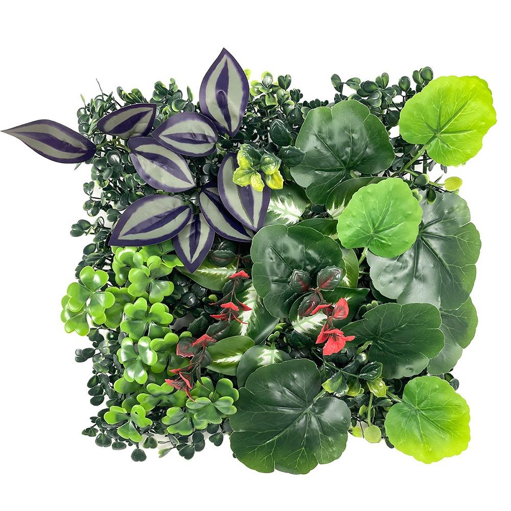 DIY Artificial Plant Wall Panel Sunflower Artificial Fern Grass  Background Wall Decoration