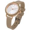Fieldwork Women's Analog Watch with Silicone Band, Beige, YM102-2