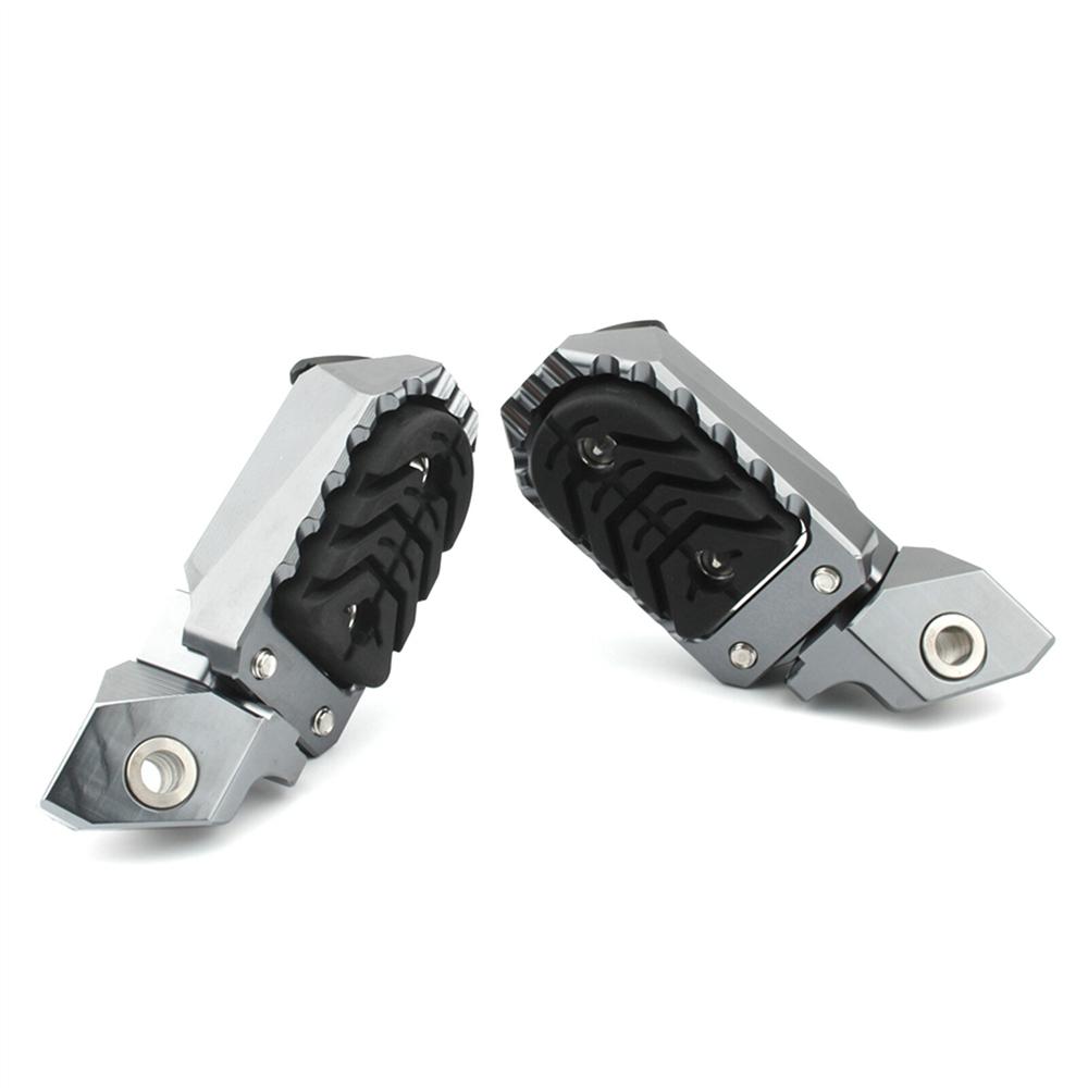 Silver Adjustable Foot Pegs for BMW R1200GS/R1250GS Adventure