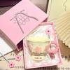 Girls Birthday Gift Ceramic Coffee Mug Creative Flower Design High Value Household Cup