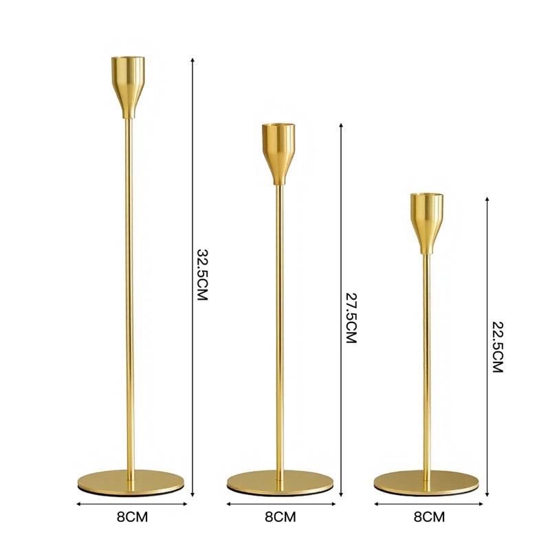 Eisenleuchter KerzenständerKerzenlicht-Dinner HochzeitsrequisitenZubehör Aluminiumlegierung Kerzenständer