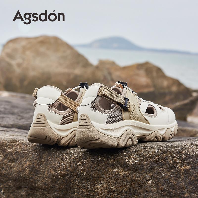 Augustine outdoor sports sandals women's 2025 new summer hollow casual thick-soled wading dad creek shoes