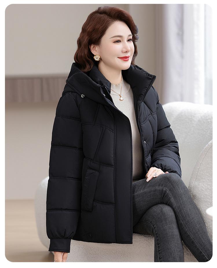 Women’s Short Detachable Hood Windproof Thicken Warm Winter Jacket