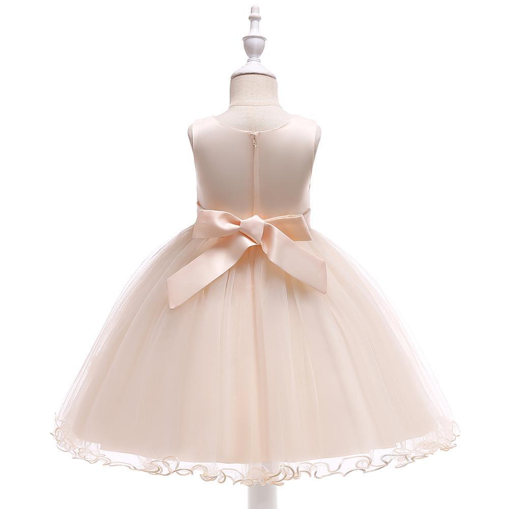Toddler Girls 3 6 4 5 8 10 Birthday Clothes Bow Cute Baby Baptism Gown Kids Wedding Party Elegant Princess Vestidos Christmas Costume