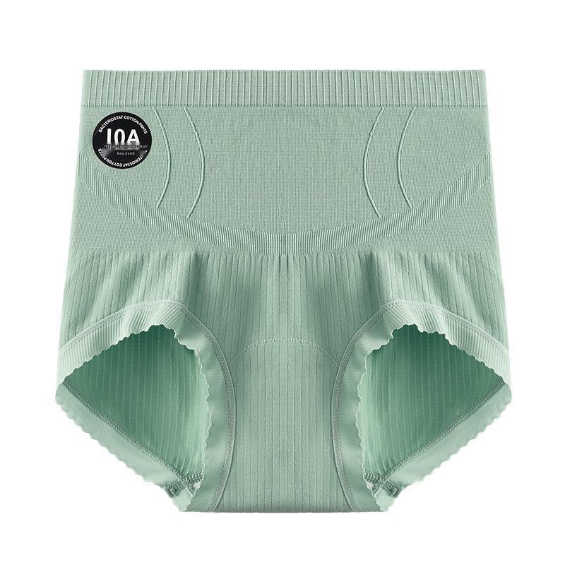 Women's High Waist Seamless Tummy Control Briefs with Hip Lift and Antibacterial Fabric