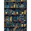 CHENISTORY Paint By Number Skull bookshelf Hand Painted Painting Art Drawing On Canvas Gift DIY Pictures By Numbers Kits Home De