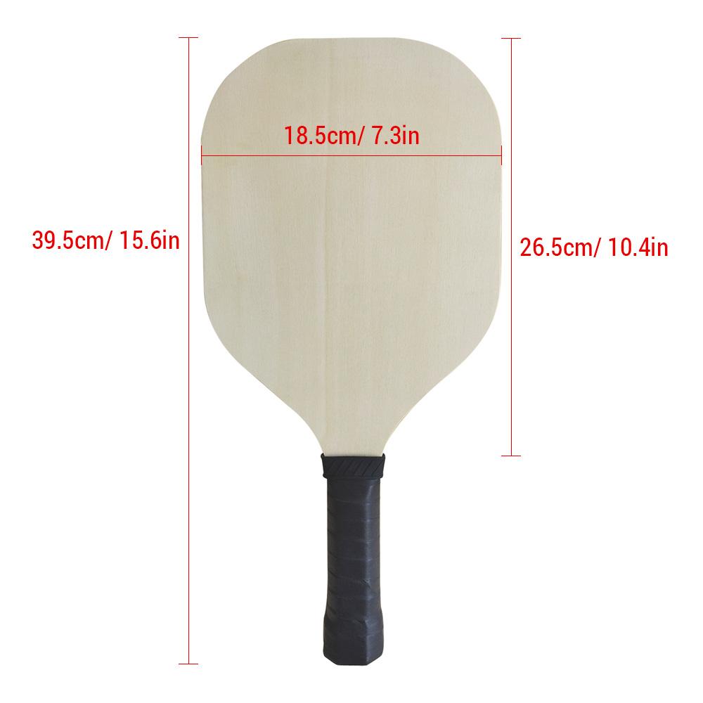 Wood Pickleball Paddle Sports Pickleball Racket DIY Blank Pickleball Racquet for Outdoor Indoor