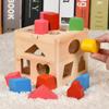 Montessori Holzspielzeug für Kinder, frühe Bildung, 13-Loch-Puzzle, Farb- und Form-Matching-Trainingsspiel, Lernspielzeug, Kindergeschenke