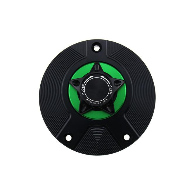 

Motocycle CNC Fuel Tank Cap Cover For KAWASAKI Z1000 Z800 Z750 Z125 ZX10R ZX6R NINJA1000 NINJA650R ER6N ER6F NINJA VERSYS 1000 зелений