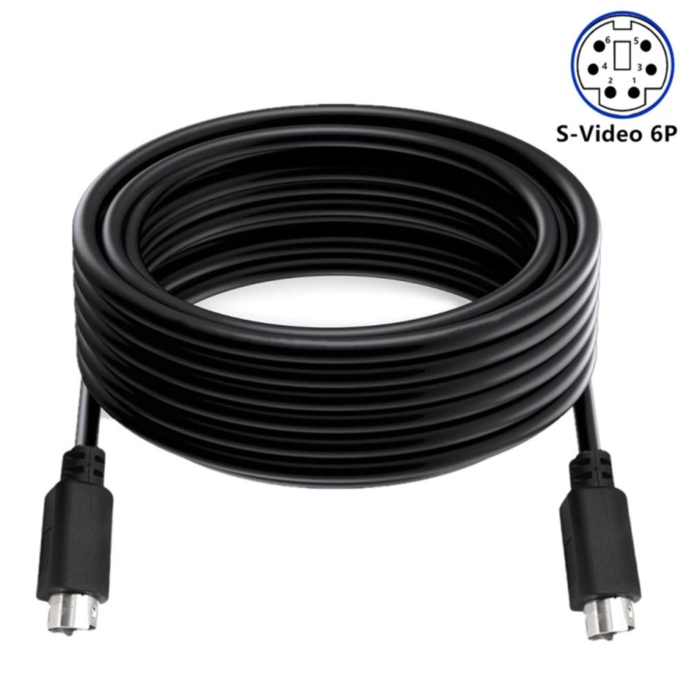 Mini DIN 6pinový kabel 0,5 metru samec-samec přímé konektory měděné jádro prodlužovací kabel