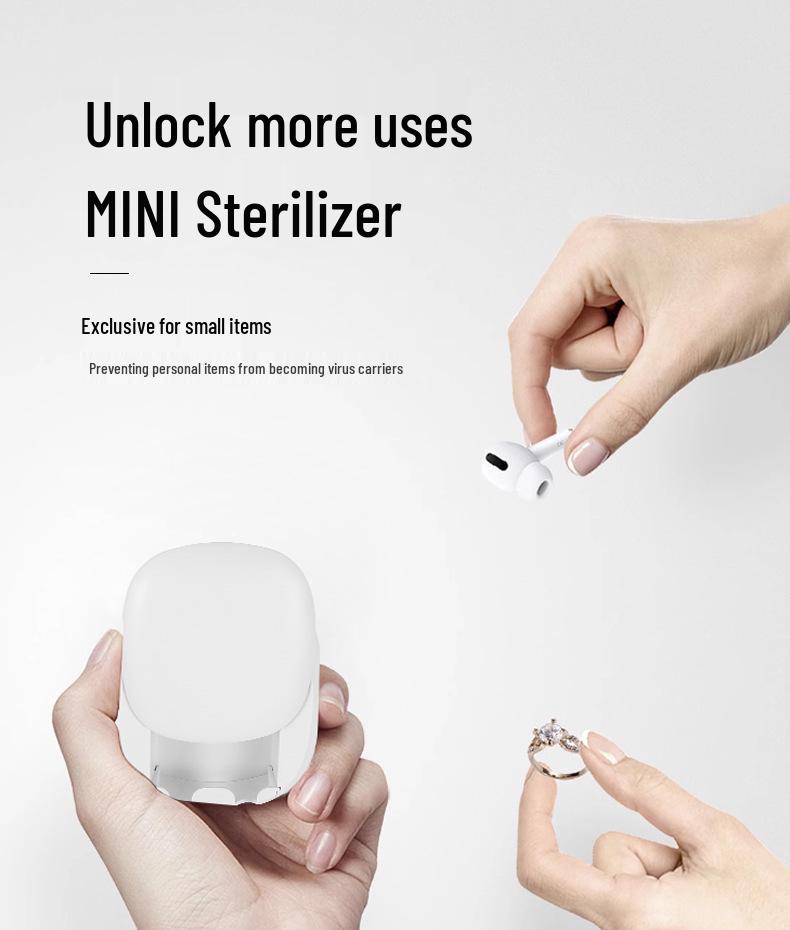 Punch-Free Wall-Mounted UVC Toothbrush Sterilizer and Dryer Holder