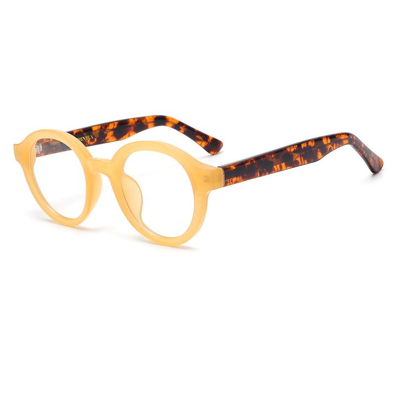 Round frame UV-proof sunglasses for men's driving, women's models, European and American versatile anti-blue glasses tide
