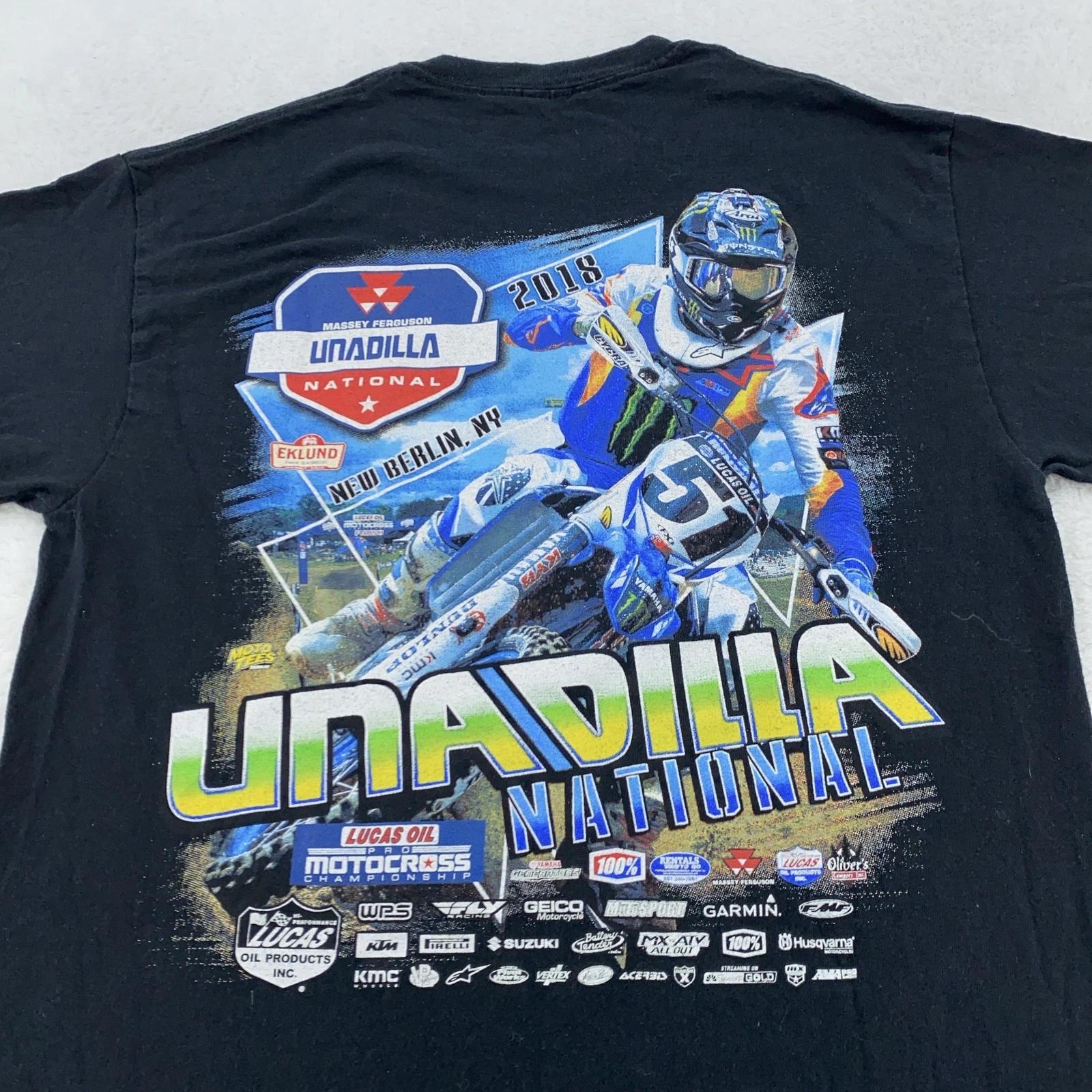 

Мужская футболка Unadilla National, размер Medium, Мотокросс 2018, Lucas Oil MX Tee, Monster 4XL