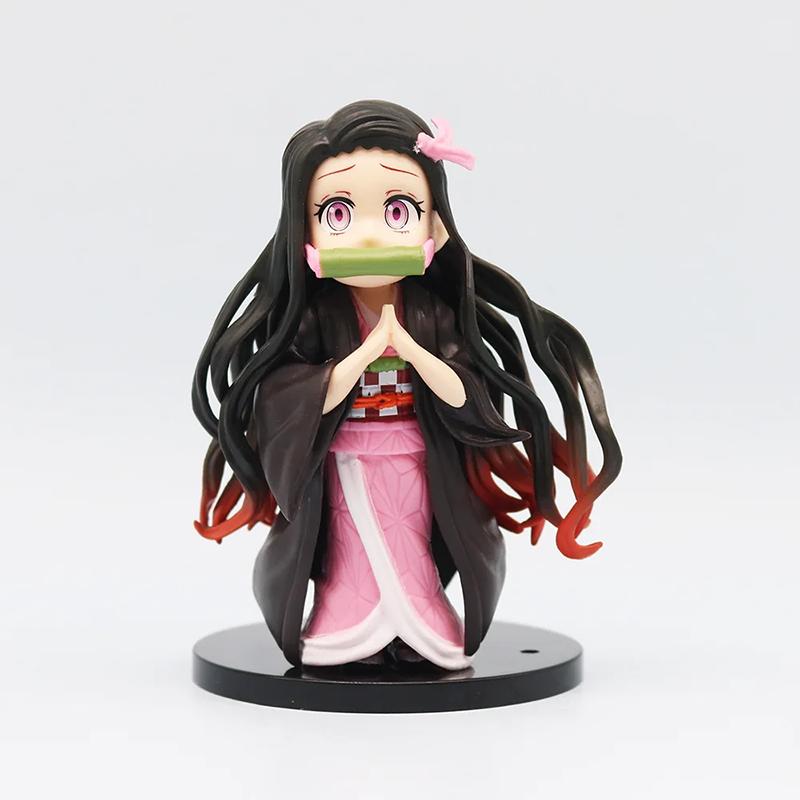 6pcs/Set Anime Demon Slayer Kimetsu no Yaiba figure Kamado Tanjirou Action Figure Agatsuma Zenitsu Nezuko Warrior PVC Model Toys