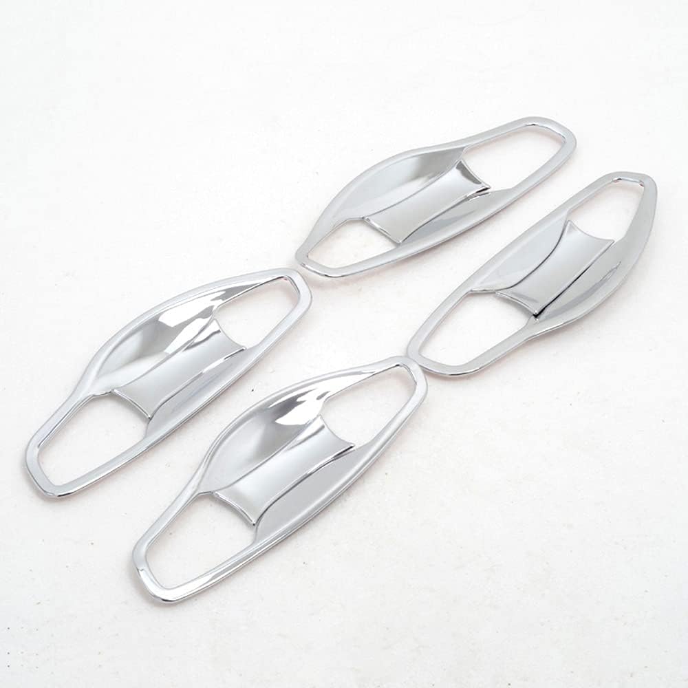 For Hyundai Santa Fe IX45 2013-2015, ABS Chrome Side Door Handle Bowl Cover Trim Car Trims External Exterior Accessories