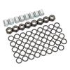 56PCS Skateboard Truck Hardware Kit Iron Spacers Axle Nuts and Speed Rings for Skateboard and Longboard