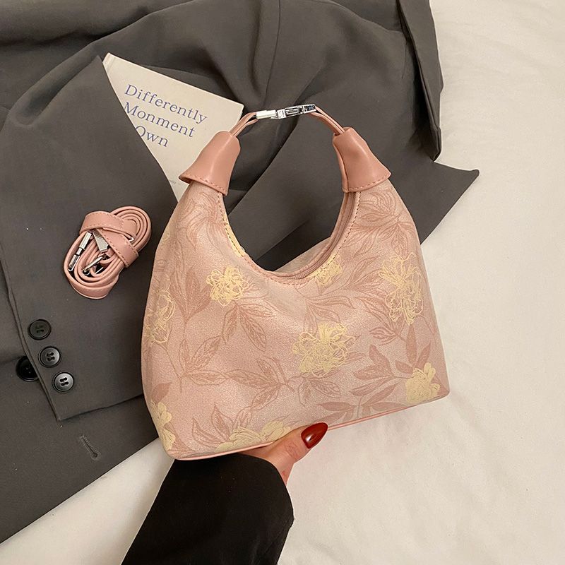 

Китайский стиль Новый китайский стиль Сумка ручной работы Женская 2025 Новое поступление Модная сумка-мессенджер Летний нишевый стиль Рабочая одежда Сумка-пельмень Pink