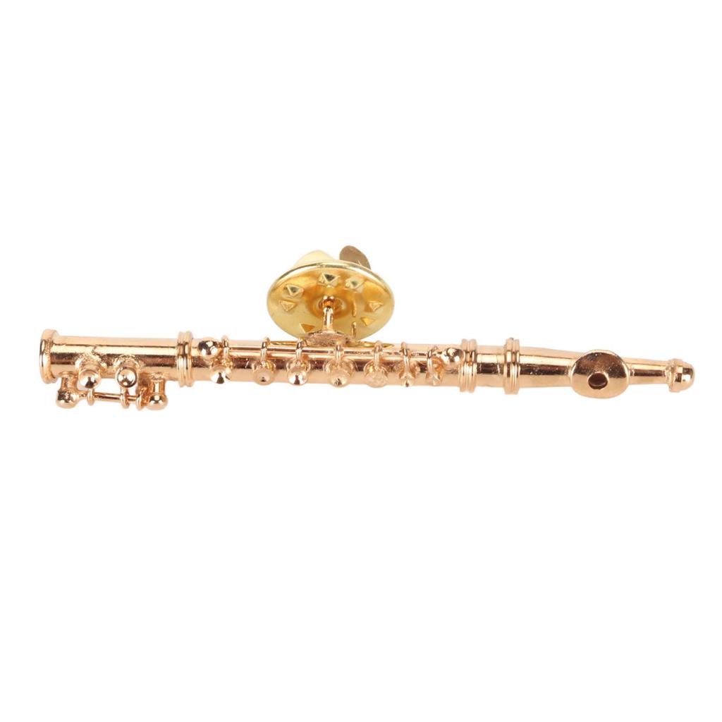 Music Brooch Elegant Exquisite Metal Gold Color Beautiful Musical Instrument Brooch for Party
