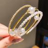 Fashion Pearl Bracelets With Rhinestones For Elegant Casual Wear