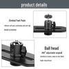 Telescopic Metal Projector Wall Mount, Stable & Adjustable Pan/Tilt, Ideal for Home Bedside.