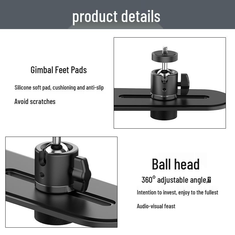 Telescopic Metal Projector Wall Mount, Stable & Adjustable Pan/Tilt, Ideal for Home Bedside.