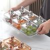 Durchsichtige Aufbewahrungsbox für getrocknete Früchte Kunststoff Serviertablett Snack-Aufbewahrungsbehälter Zuhause