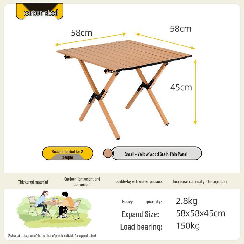 Ultralight Aluminum Folding Kermit Chair with Table for Outdoor Camping and Leisure Travel