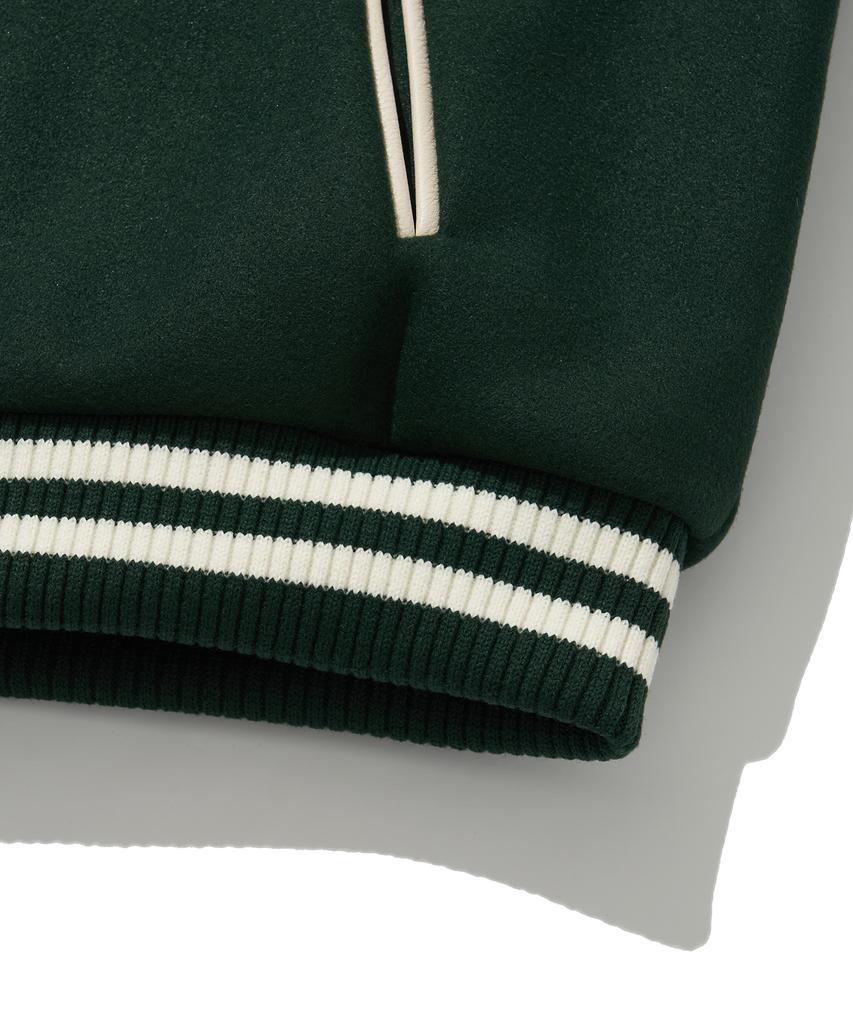 Raw Lab R City Heavy Varsity Jacket (Deep Green)