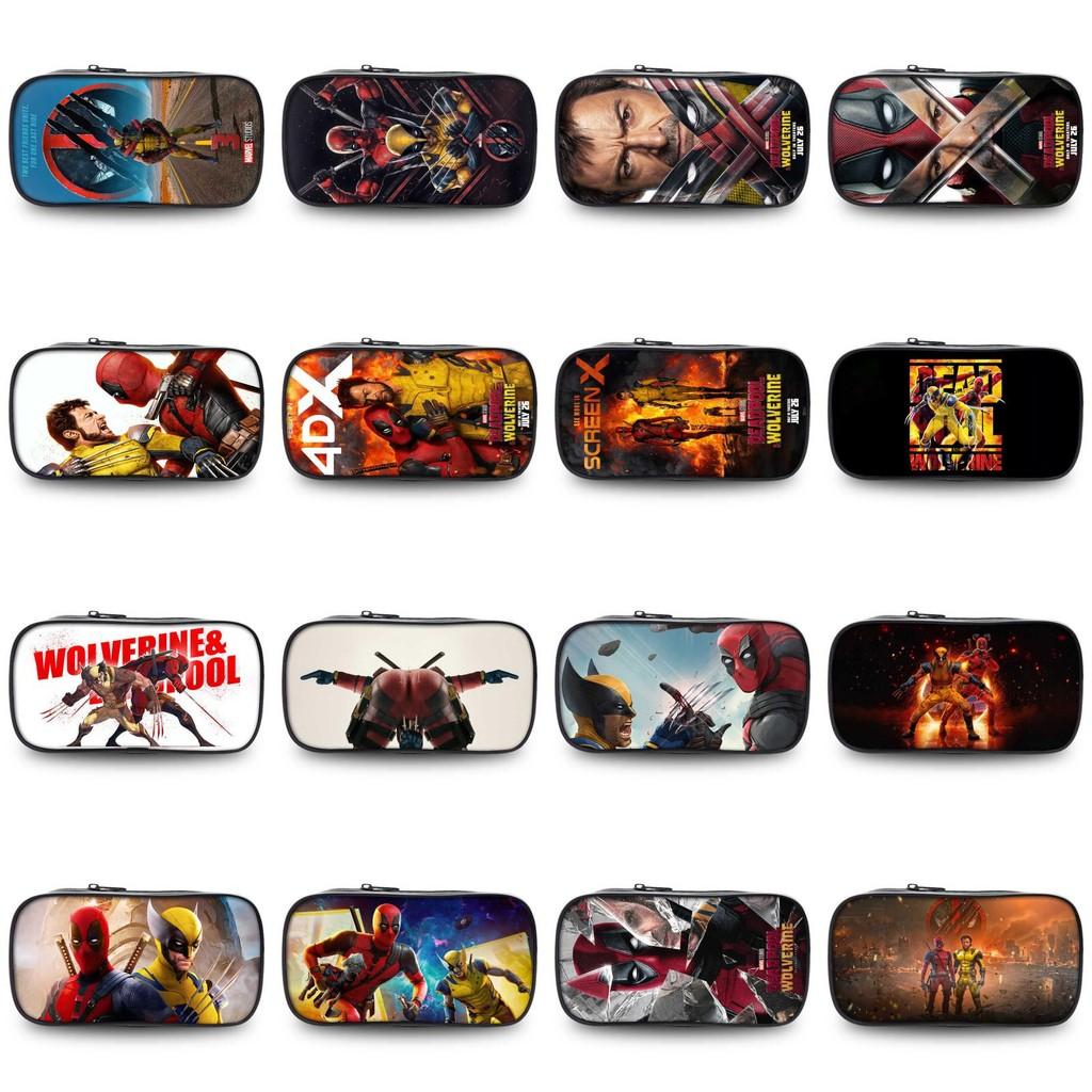 Deadpool And Wolverine Large Capacity Oxford Fabric Pencil Case For Students