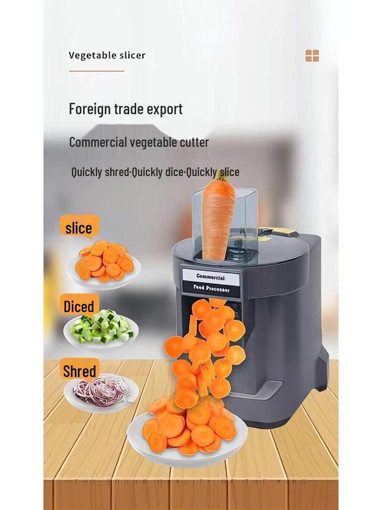 Multifunctional Electric Dicer for Vegetables and Fruits: Automatic Dicing and Shredding for Carrots and Potatoes