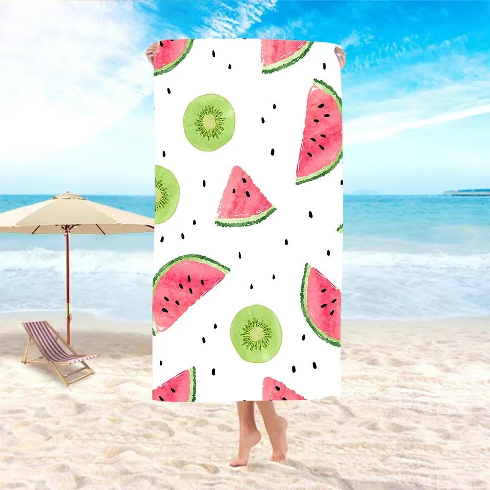 Creative Fashion Fruit Series Beach Towel Adult Swimming Printing Sunscreen Seaside Bohemia Shawl Towel Household Bath Towel
