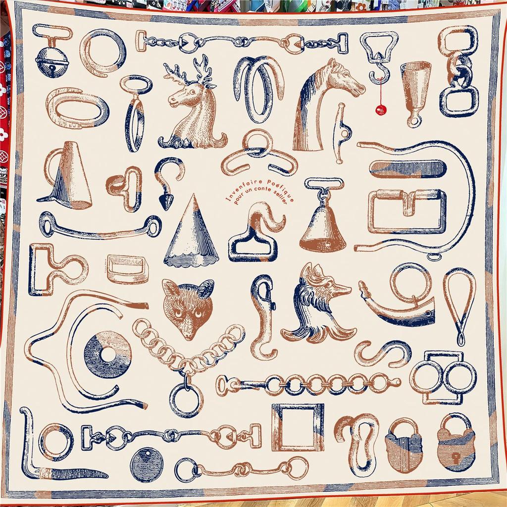 Women'S Stylish Faux Silk Wool Scarf 130X130Cm Elegant Large Warm Gift Ladies Office Party Christmas Celebrations