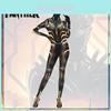 Black Pantherwakanda Forever Letitia Wright Women's Elastic Bodysuit Headwear Cospaly