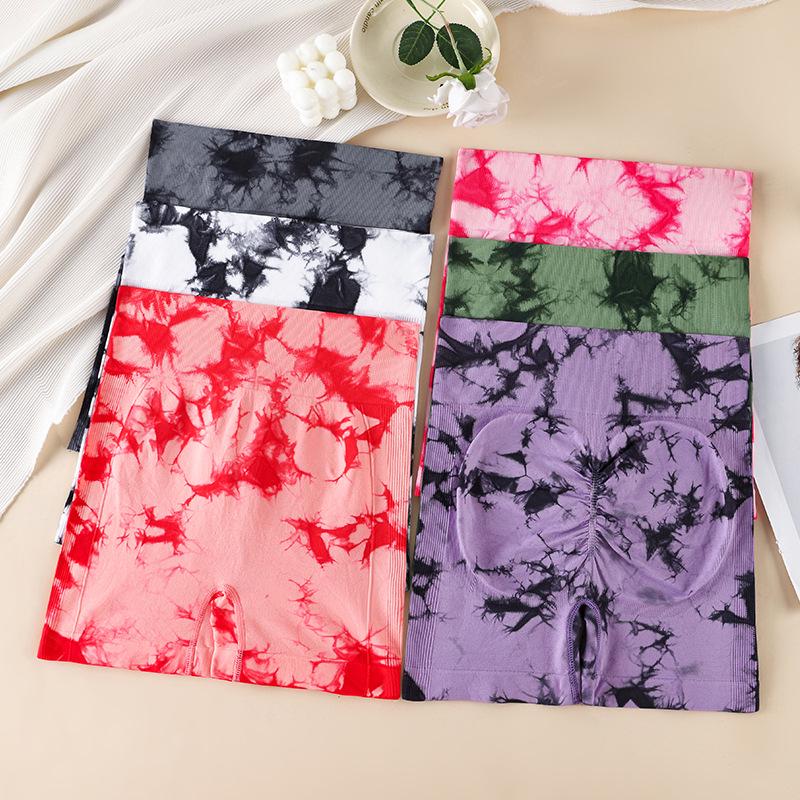 High Waist Tie-Dye Butt-Lifting Yoga Capris