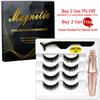 Perechi de gene magnetice pentru eyeliner set de pensete gene de nurca gene false artificiale naturale pentru faux cils Magnetique