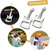 Cabilock 3-in-1 Bottle Opener Set, Guitar Shape Can Opener, Alloy Beer Bottle Opener Gadget, Silver 2-Pack * 3 Sets