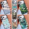 Cartoon Cute Panda Bear Phone Case for iPhone 16e 15 14 13 12 17 Pro Max Plus Air 17pro Cover Coque