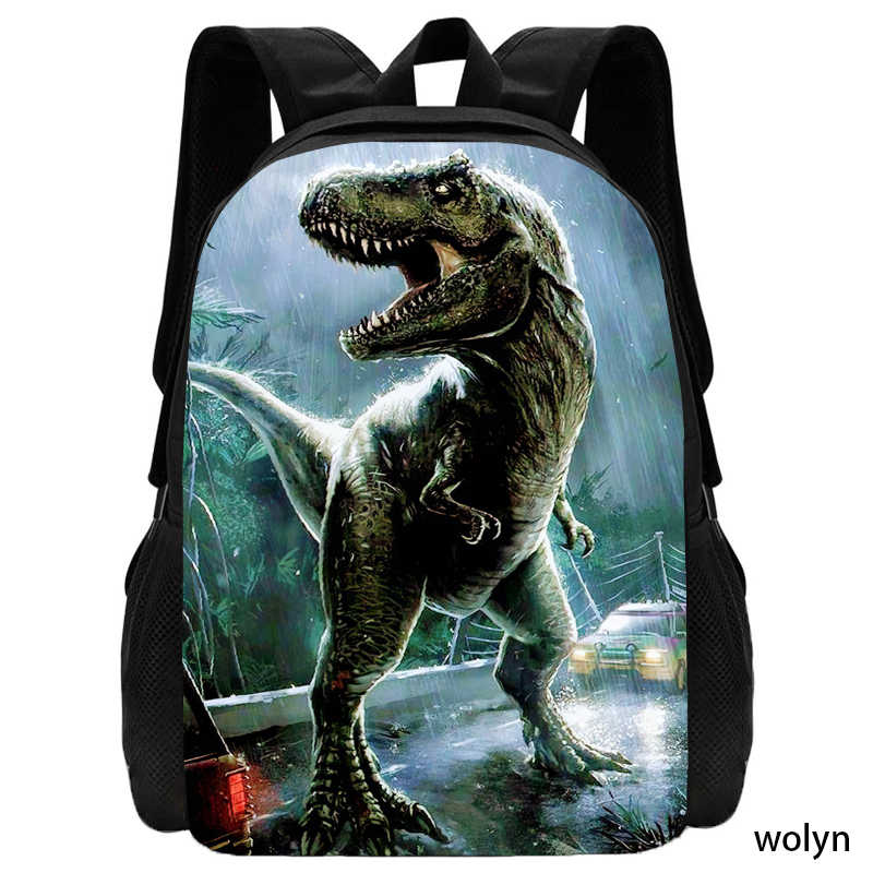 Newly Dinosaur School Backpack,Children School Bags for Boys ,Light Weight Cartoon Animal Prints Child Backpack Satchel Durable