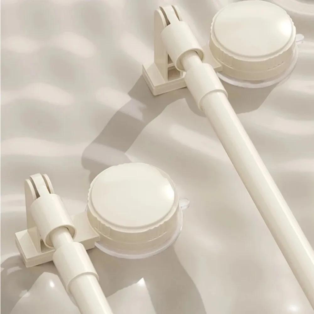 Portable Suction Cup Wall Towel Rack Traceless Retractable Towel Holder Self-adhesive Single Rod Storage Shelf Kitchen Bathroom