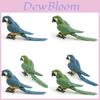 Realistic Plastic Parrot Model Colorful Decorative Bird Figurine For Home Decor