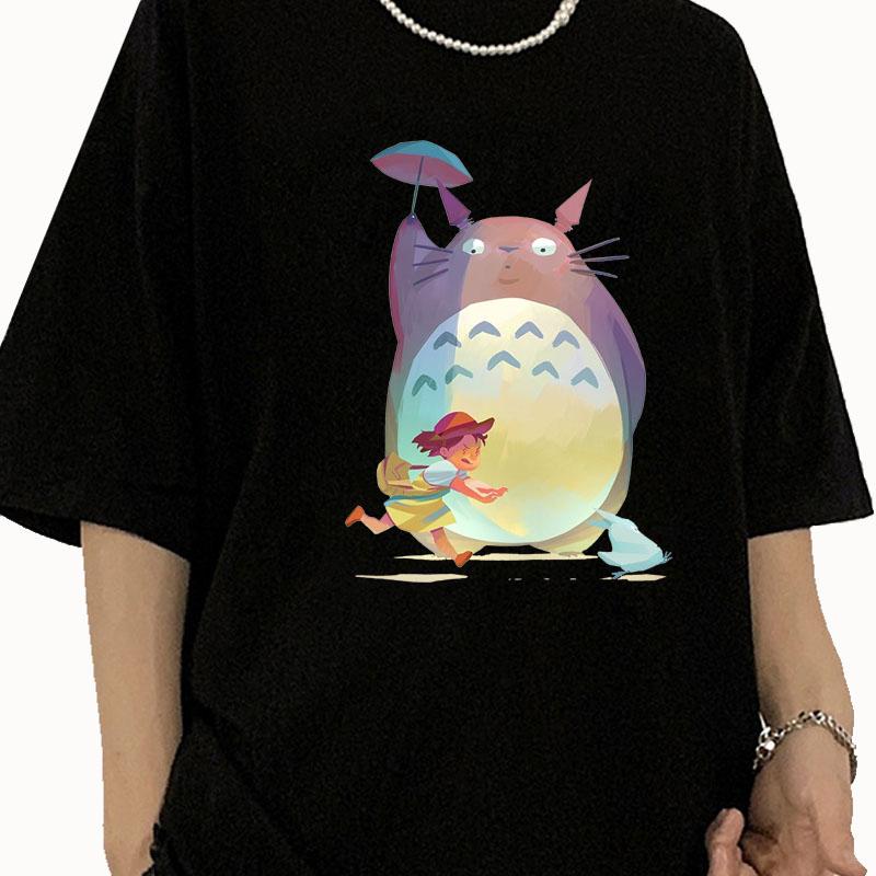 2026 Anime Totoro Studio Ghibli T Shirt Women Harajuku Ullzang T Shirt Fashion Anime T-shirt Funny Cartoon T Shirts Top Tees Female