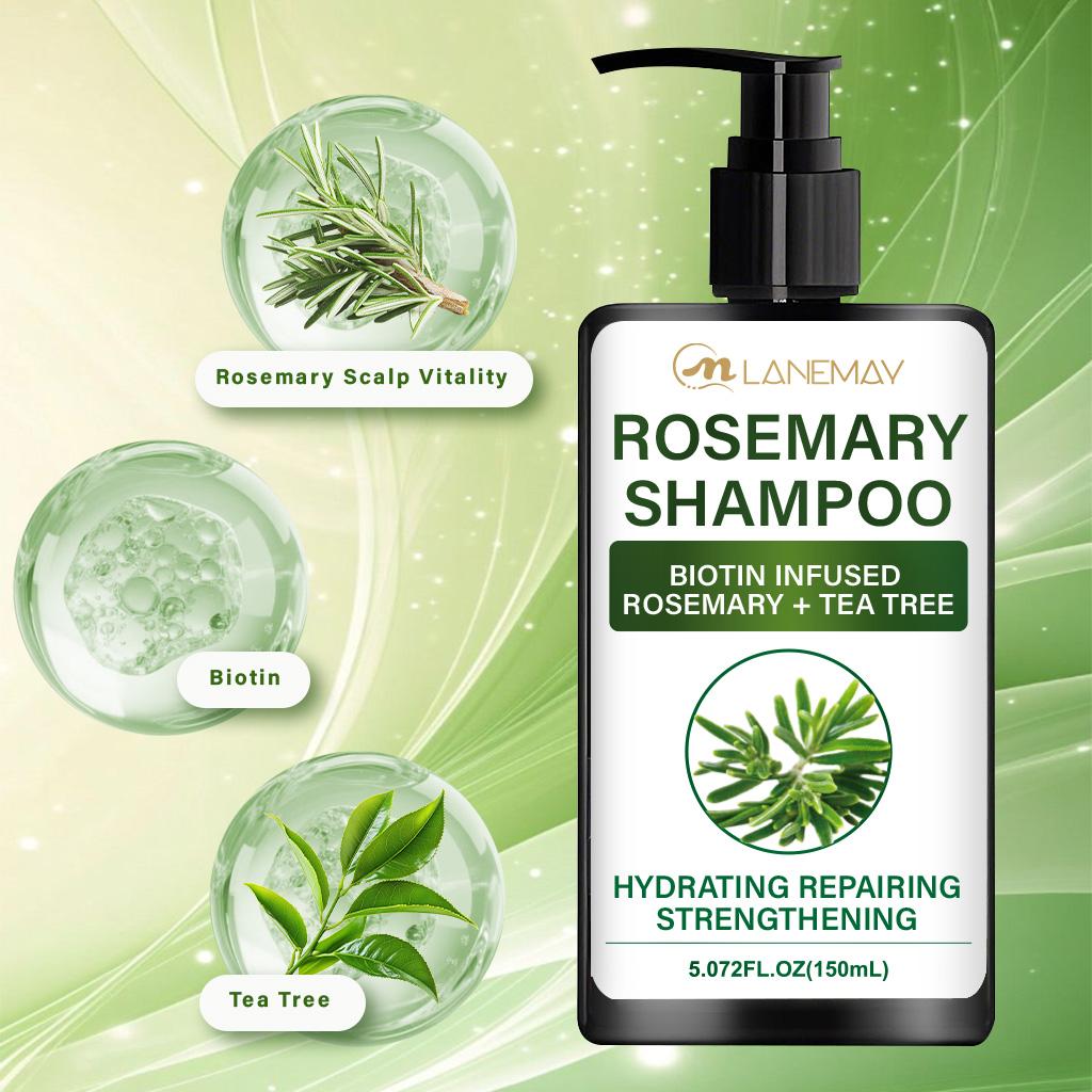 Rosemary Shampoo-Gentle Formula-Rich Lather-Refreshing & Comfortable-Suitable For All Hair Types, 150ml