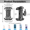 Road Bicycle Phone Mount All-inclusive Shock Absorbing Sponge Safety Lock Buckle 360 Degree Rotation Fit for Different Bicycles