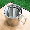 Water Mug Cup with Foldable Handle 220/330/500ml Camping Hiking Mug Beer-Cup