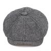 Men's Flat Top Ivy Gatsby Driving Cap Autumn Winter Fashion Newsboy Octagonal Hats