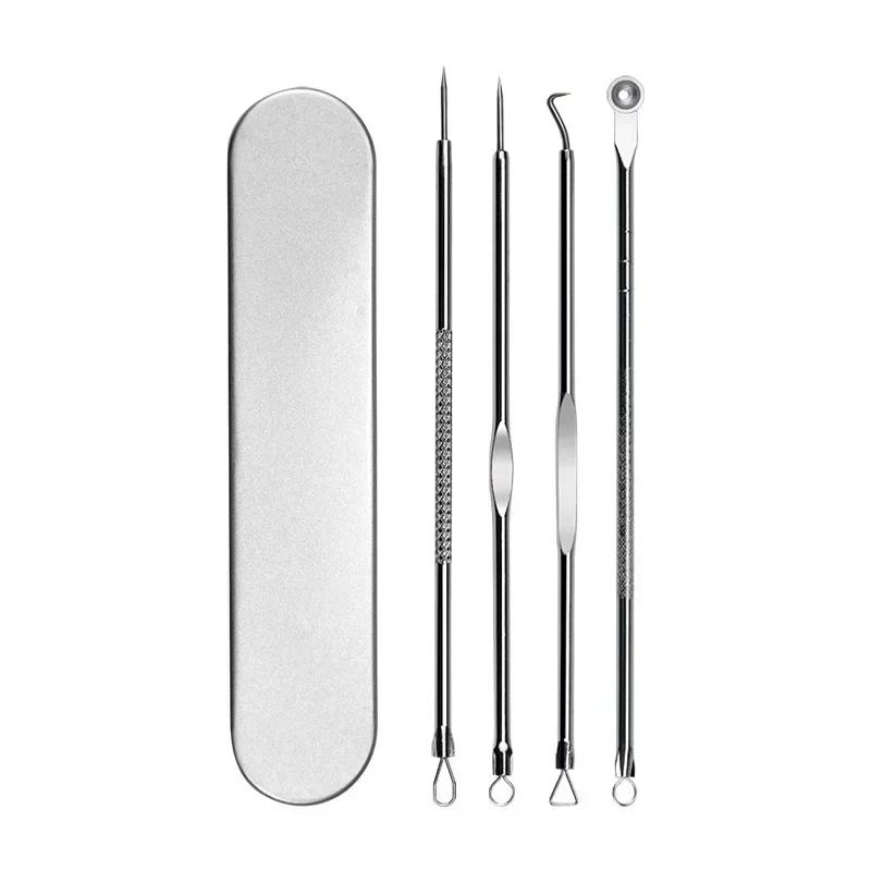 

11PCS Acne Blackhead Removal Needles Kit Cell Pimples Blackhead Clip Tweezers Comedone Blemish Extractor Face Skin Beauty Gift