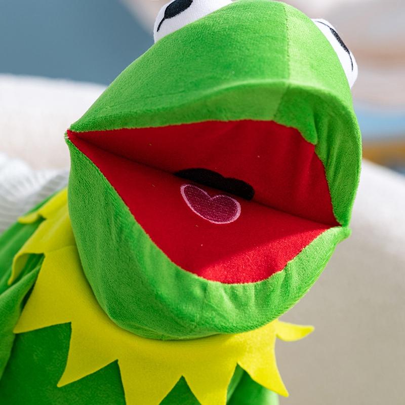 Frog Hand Puppet Soft Stuffed Plush Toys Cute Animal Frog Cosplay As a Prop Plushies Doll Gifts For Kids Stage Performance Props