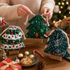 Christmas Tree Gift Bags, Printed Fabric Candy Storage Pouch for Holiday Party Decorations