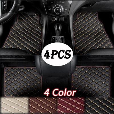 New 4PCS Waterproof Universal Car Floor Front & Rear Mats Floor Carpet