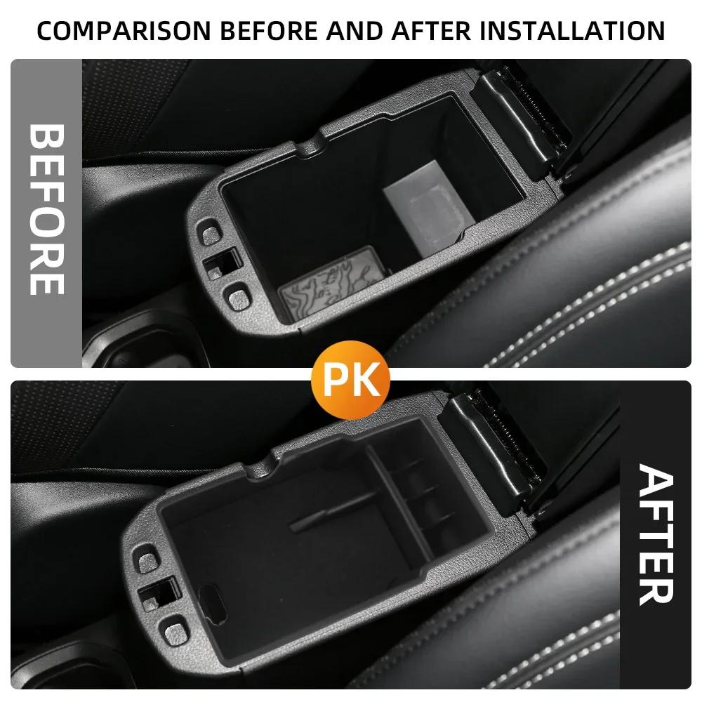 For Jeep Renegade 2015 - 2025 Organizer Armrest Storage Box Tray Central Console Container Stowing Case Holder Accessories